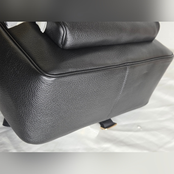 NWT Coach Black Leather Court Backpack In Large - Picture 13 of 16